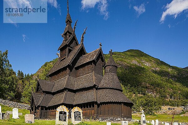 Stabkirche  Borgund  Stavkirke  Norwegen  Europa