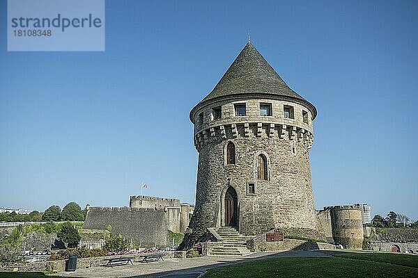 Tour Tanguy Turm  Brest  Bretagne  Frankreich  Europa