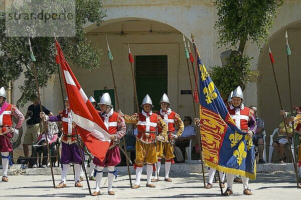 In der Guardia Parade  Fort St. Elmo  Valletta  Malta  Europa