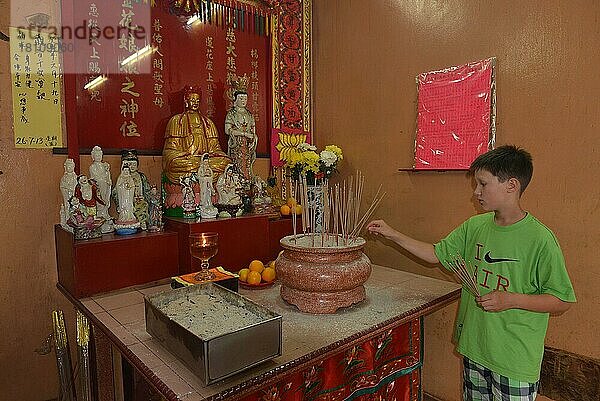 Guan Di Temple  Jalan Tun H.S. Lee  Chinatown  Kuala Lumpur  Malaysia  Asien