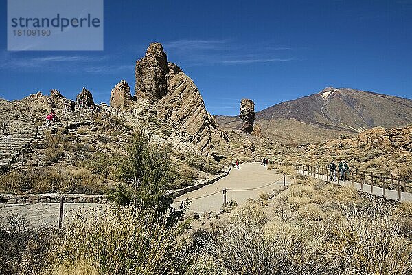 Los Roques  Parque Nacional del Teide  Teneriffa  Kanarische Inseln  Spanien  Europa