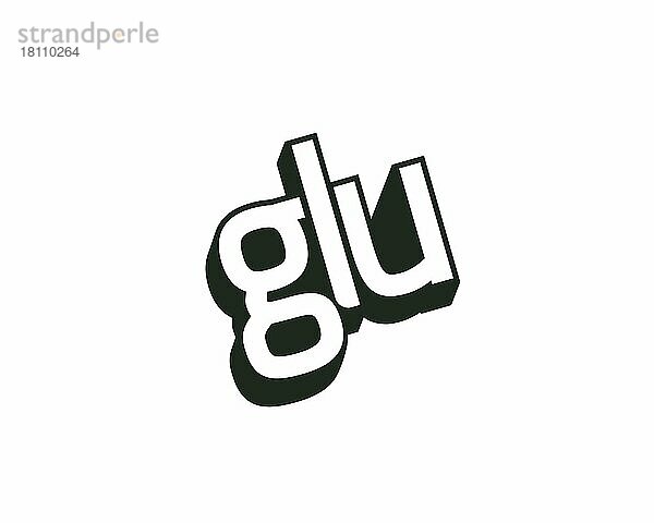 Glu Mobile  gedrehtes Logo  Weißer Hintergrund