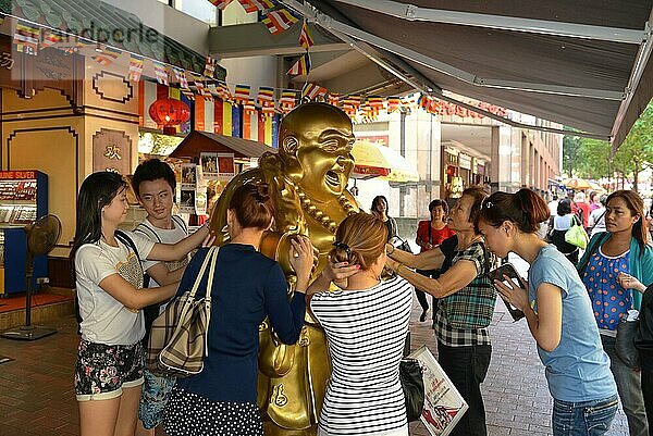 Golden Buddha  Waterloo Street  Chinatown  Singapur  Asien