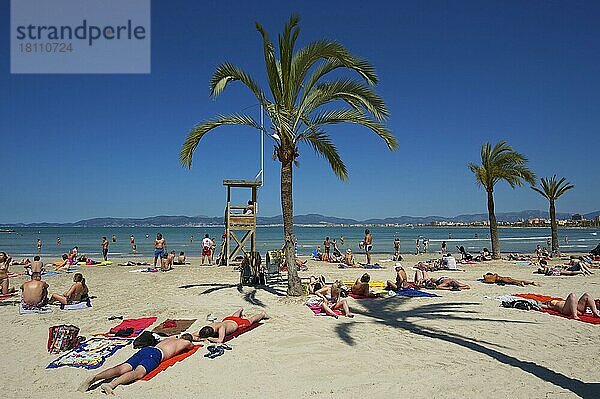 Playa de S'Arenal  El  Mallorca  Balearen  Spanien  Europa