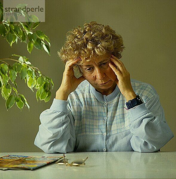 Ältere Frau  Depressionen