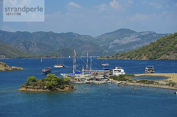 Calis Beach Island  Adlar  12 Island Tour Ausflug  Fethiye  türkische Ägäis  türkische Ägäis  Türkei  Asien