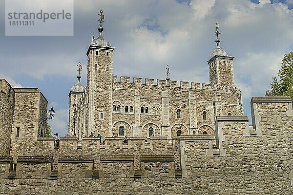 Weißer Turm  Tower of London  London  England  Großbritannien  Europa