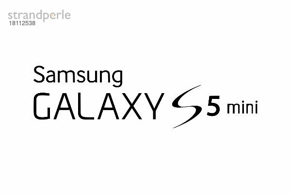 Samsung Galaxy S5 Mini  Logo  Weißer Hintergrund