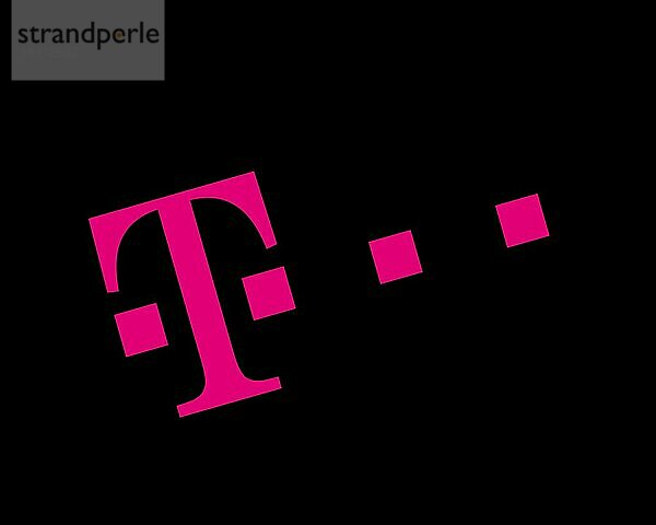 T Mobile Netherlands  gedrehtes Logo  Schwarzer Hintergrund