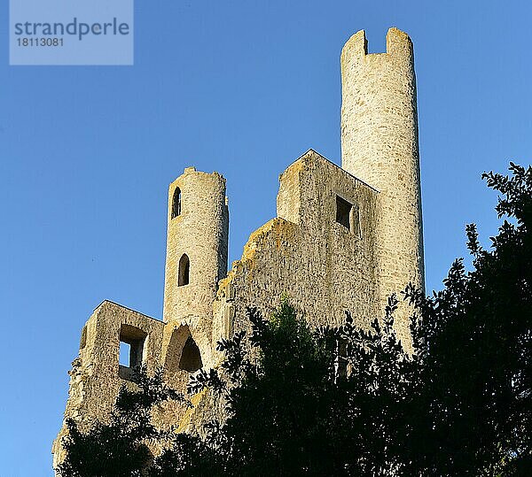 Burgruine Hoher Schwarm  Saalfeld  Thüringen  Deutschland  Europa