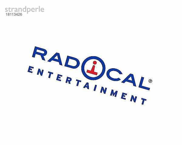 Radical Entertainment  gedrehtes Logo  Weißer Hintergrund B