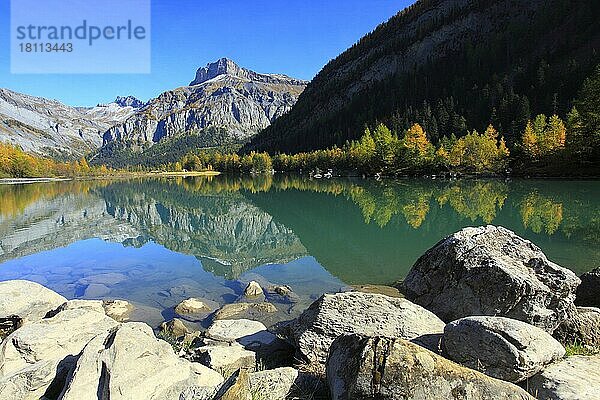Lac de Derborence  Wallis  Schweiz  Europa
