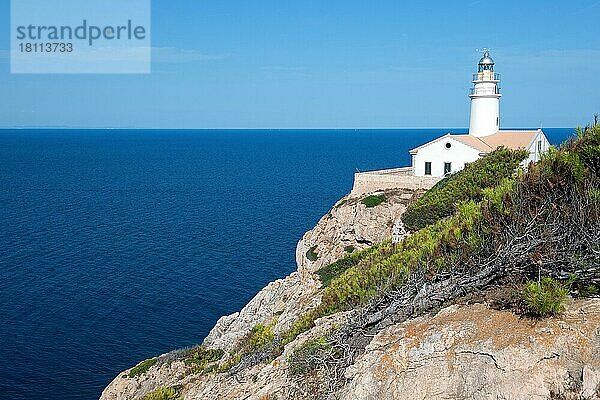 Leuchtturm  Capdepera  Mallorca  Balearische Inseln  Balearen  Spanien  Europa