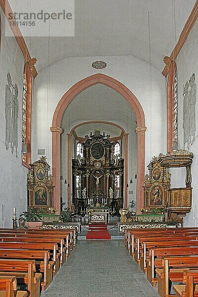 St. Christophoruskirche  Ravengiersburg  Simmerbachtal  Rheinland-Pfalz  Hunsrückdom  Deutschland  Europa