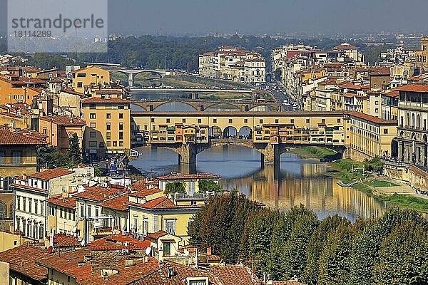 Ponte Vecchio  Florenz  Toskana  Italien  Europa
