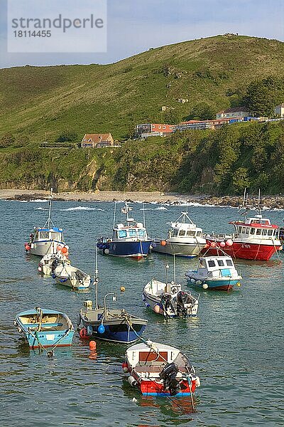 Fischerboote  Rozel  Jersey  Großbritannien  Europa