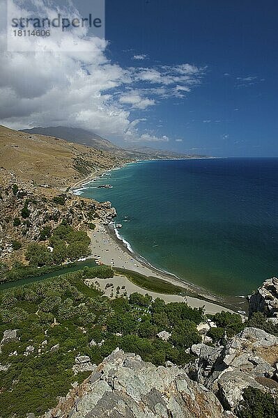 Preveli Beach  Südküste  Kreta  Griechenland  Europa