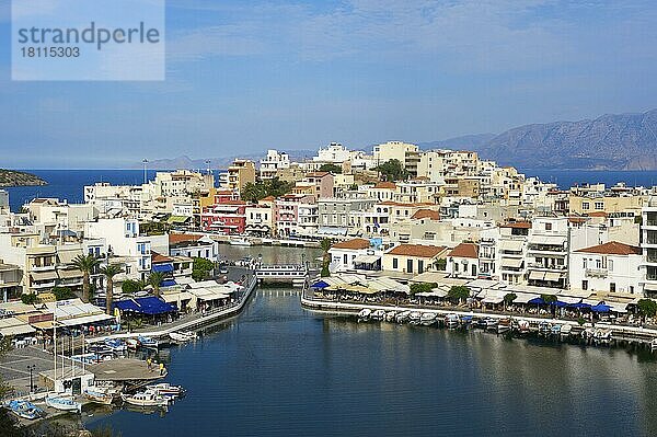 Vouliseni See in Agios Nikolaos  Kreta  Griechenland  Europa