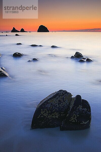 Balnakeil Bay  Felsküste  Sutherland  Schottland  Großbritannien  Europa
