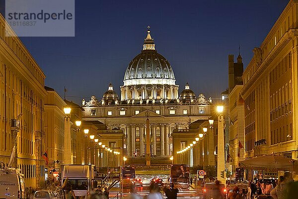 Petersdom  Via della Conciliazione  Vatikanstadt
