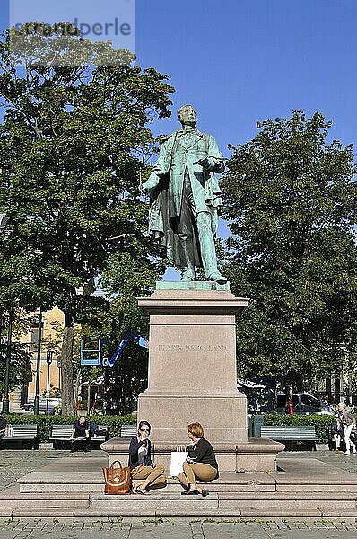 Denkmal von Henrik Arnold Wergeland  Oslo  Norwegen  Europa