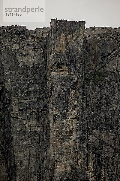 Preikestolen  Lysefjord  Rogaland  Norwegen  Europa