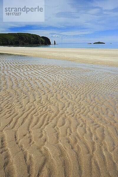 Sandwood Bay  Sandstrand  Schottland  Großbritannien  Europa