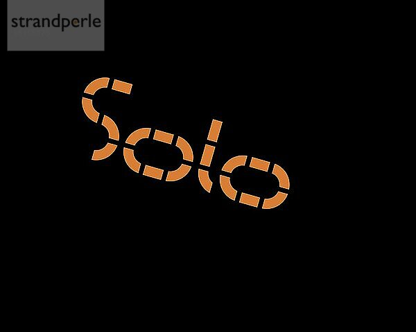Solo Mobile  gedrehtes Logo  Schwarzer Hintergrund B
