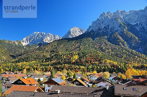 Karwendelgebirge  Mittenwald  Bayern  Deutschland  Europa