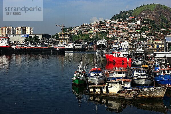 Hafen von Niteroi  Rio de Janeiro  Brasilien  Südamerika