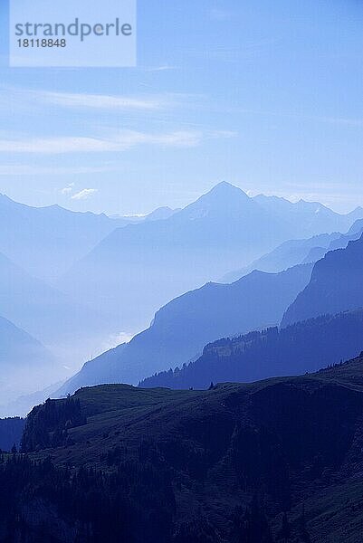 Schweizer Alpen  oberhalb Emmetten  Niederbauen  Kanton Nidwalden  Schweiz  Europa