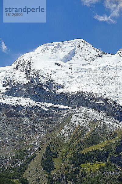 Alphubel  4206m  Saas Fee  Wallis  Schweiz  Europa