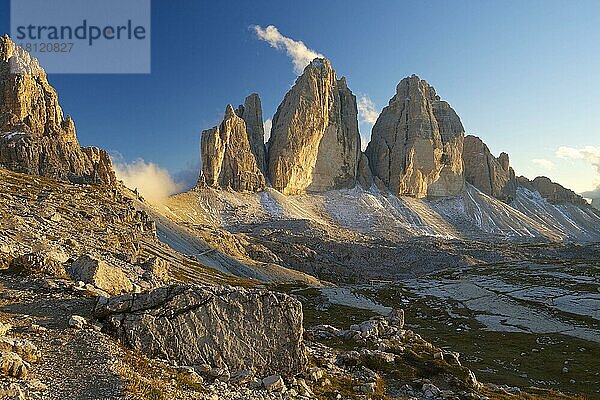 Nordwände der Drei Zinnen  Sextener Dolomiten  Trentino-Südtirol  Italien  Europa