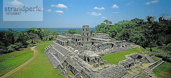 Palenque  in der Nähe von Villahermosa  Chiapas  Mexiko  Mittelamerika