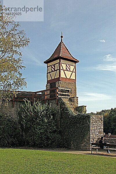 Nürnberger Türmchen  Altstadt  Bad Wimpfen  Baden-Württemberg  Deutschland  Europa