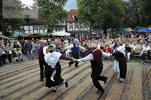 Historischer Markt  Bad Essen  Niedersachsen  Deutschland  Europa