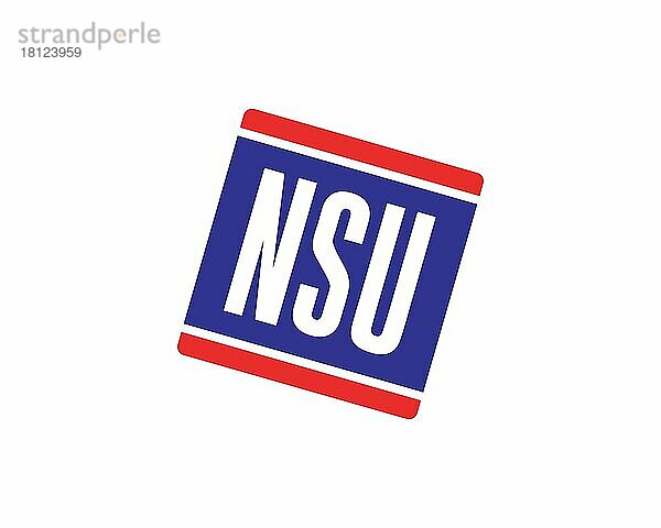 NSU Motorenwerke  gedrehtes Logo  Weißer Hintergrund B