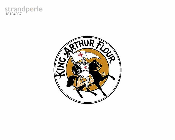 King Arthur Flour  gedrehtes Logo  Weißer Hintergrund