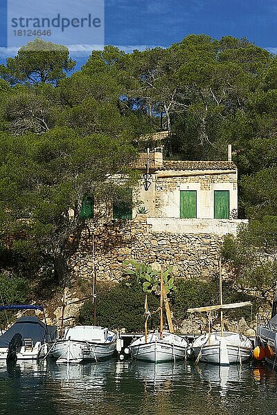 Fischerhafen in Cala Figuera  Mallorca  Balearen  Spanien  Europa