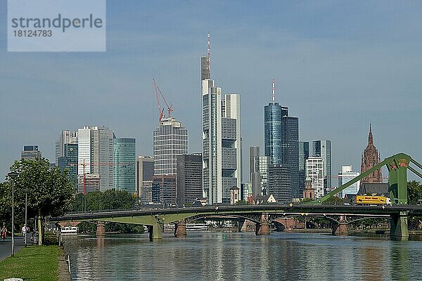 Bankenviertel  Frankfurt am Main  Hessen  Deutschland  Europa