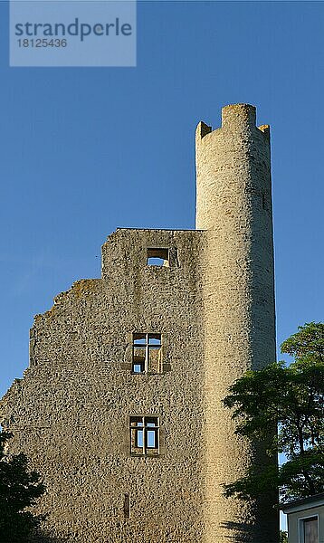 Burgruine Hoher Schwarm  Saalfeld  Thüringen  Deutschland  Europa