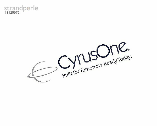 CyrusOne  gedrehtes Logo  Weißer Hintergrund