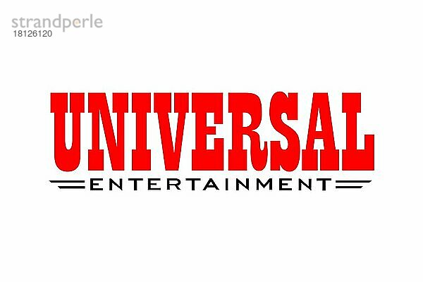 Universal Entertainment Corporation  Logo  Weißer Hintergrund