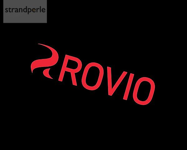 Rovio Entertainment  gedrehtes Logo  Schwarzer Hintergrund B
