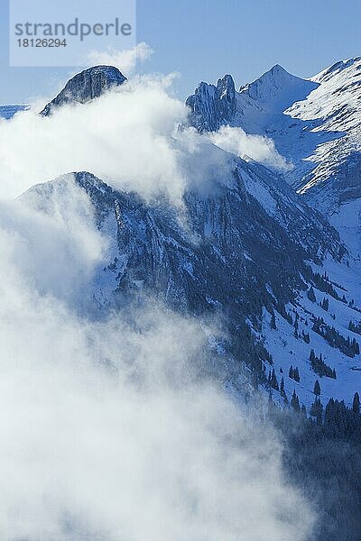 Chrüzberg  Blick vom Hohen Kasten  Schweiz  Chrüzberg  Europa