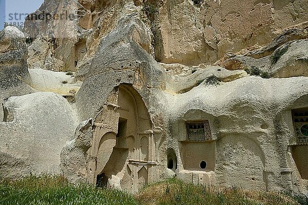 Hallac-Kloster  Zentralanatolien  Felsenkloster  Klosterkomplex  11. Jahrhundert  bei Ortahisar  Kappadokien  Türkei  Asien