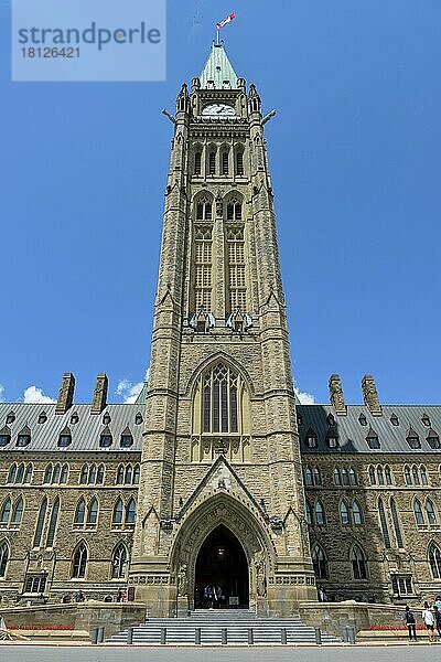 Parlamentsgebäude  Ottawa  Ontario  Kanada  Nordamerika