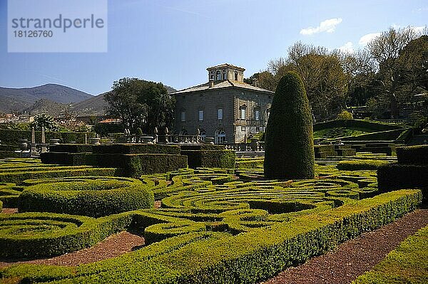 Garten der Villa Lante  Bagnaia  Elba  Toskana  Italien  Europa