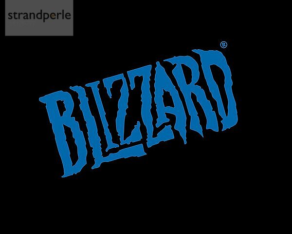 Blizzard Entertainment  gedrehtes Logo  Schwarzer Hintergrund