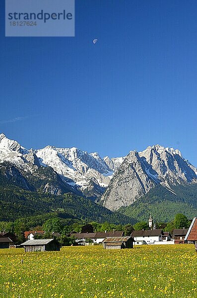 Zugspitzgruppe  Waxensteine  Garmisch-Partenkirchen  Bayern  Deutschland  Europa